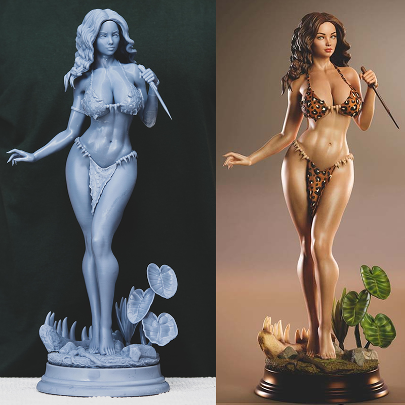 3D Printing Abs - 3 estilos personaje Origi 6083 Cavewoman