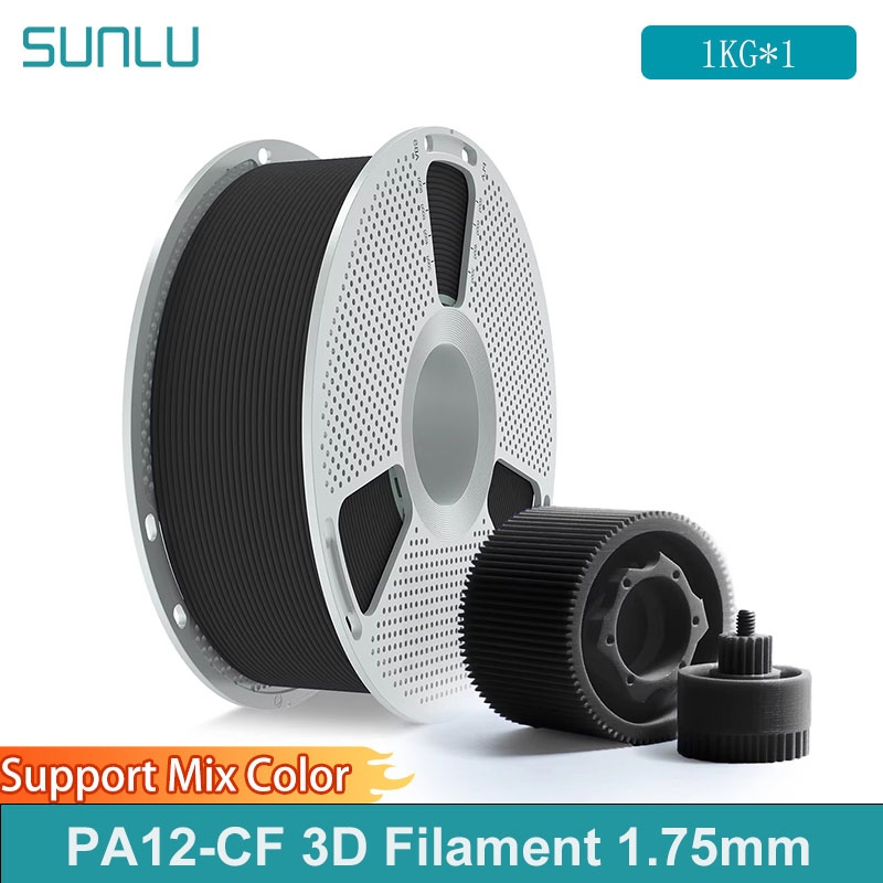 3D Printing Industrial - Filamento 3D SUNLU PA12-CF, filamento de