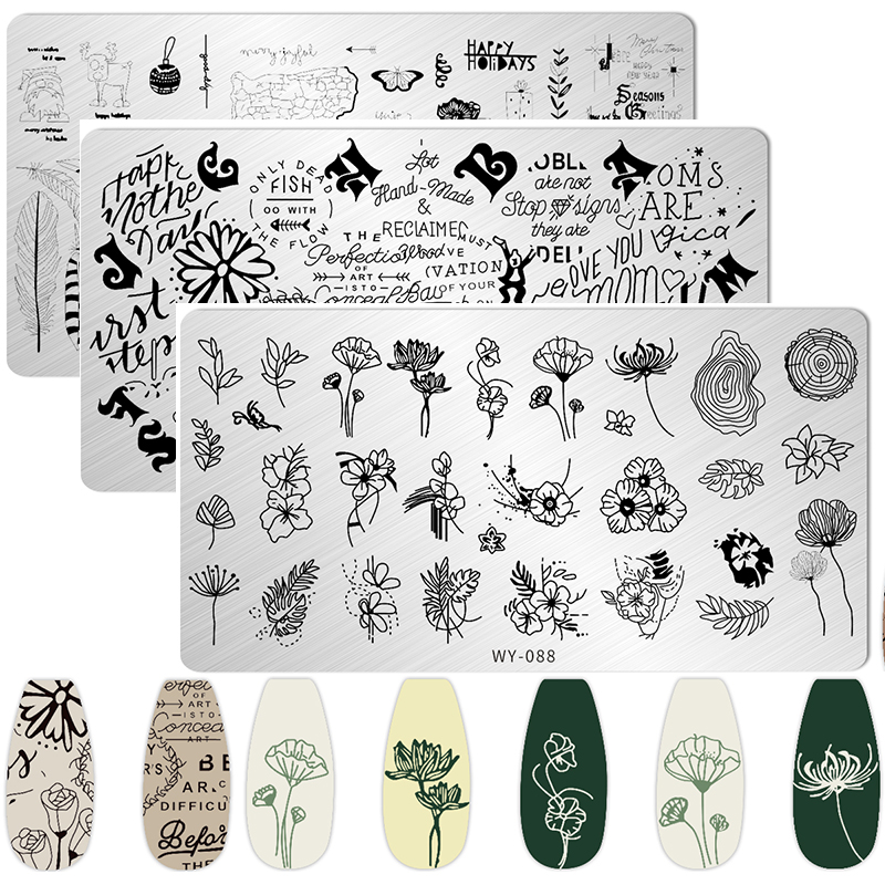 3D Printing Templates Free - Placas de estampado para uñas con