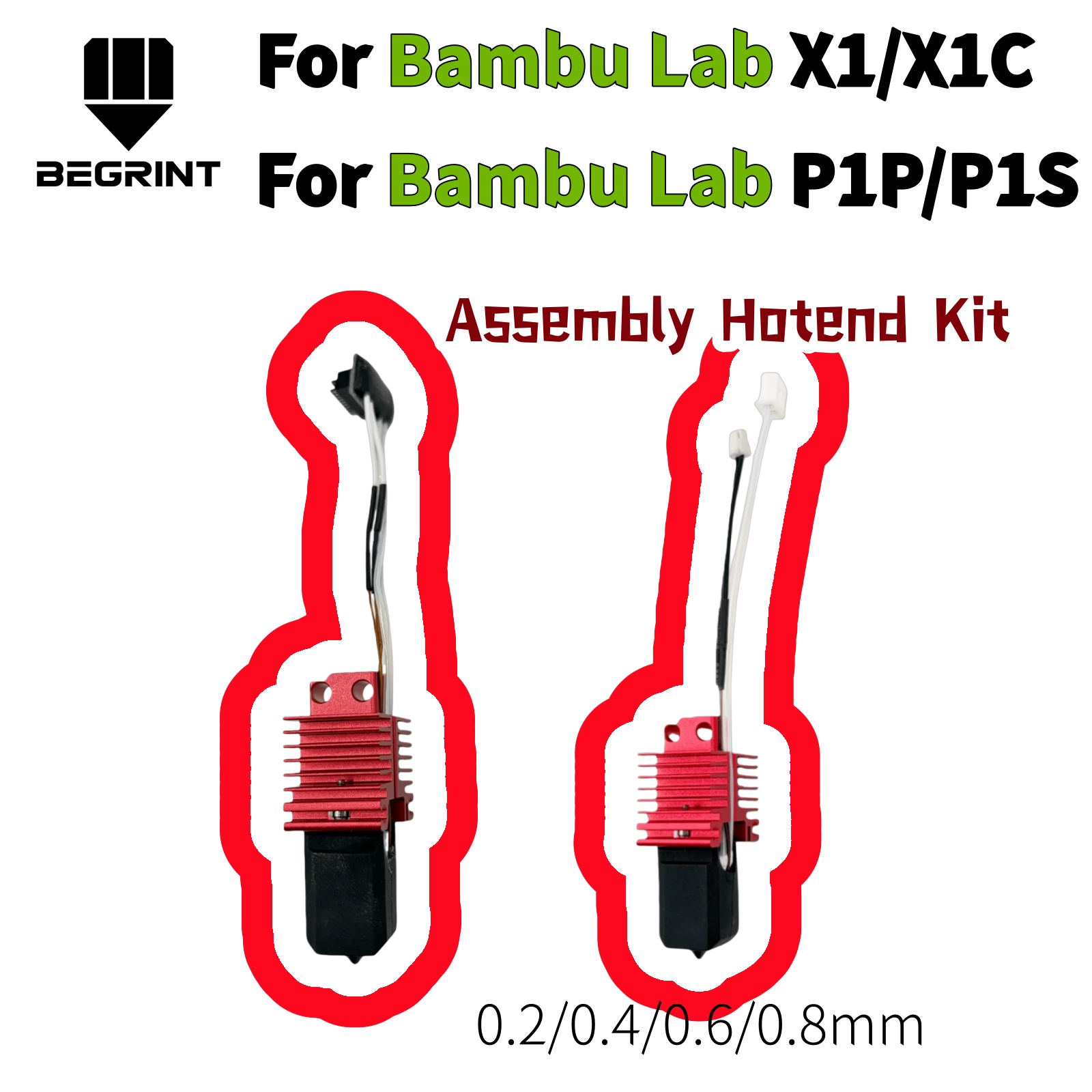3D Printing Nozzle - Kit completo de cabezal de impresión