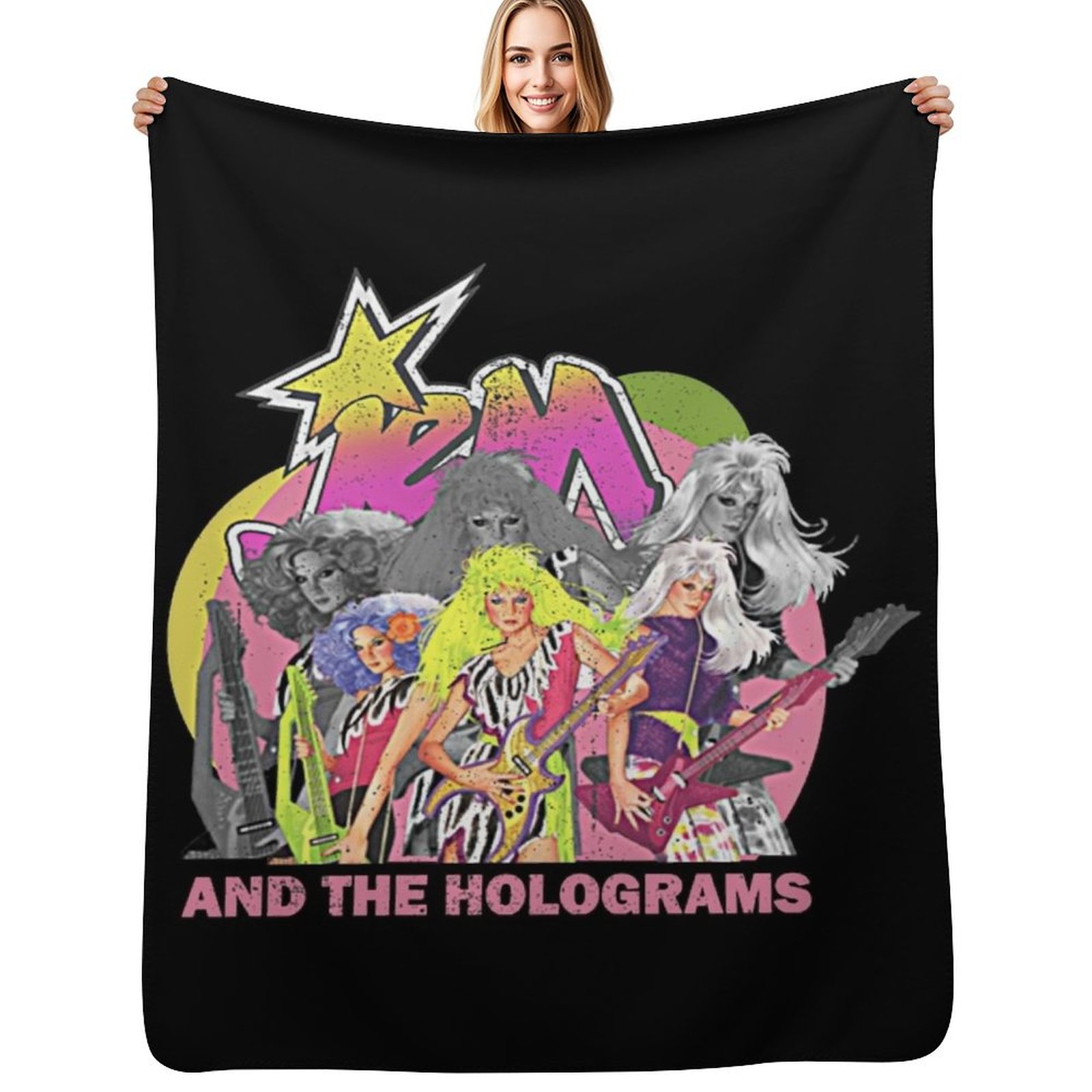 3D Printing Hologram - Manta decorativa Jem Retro and the