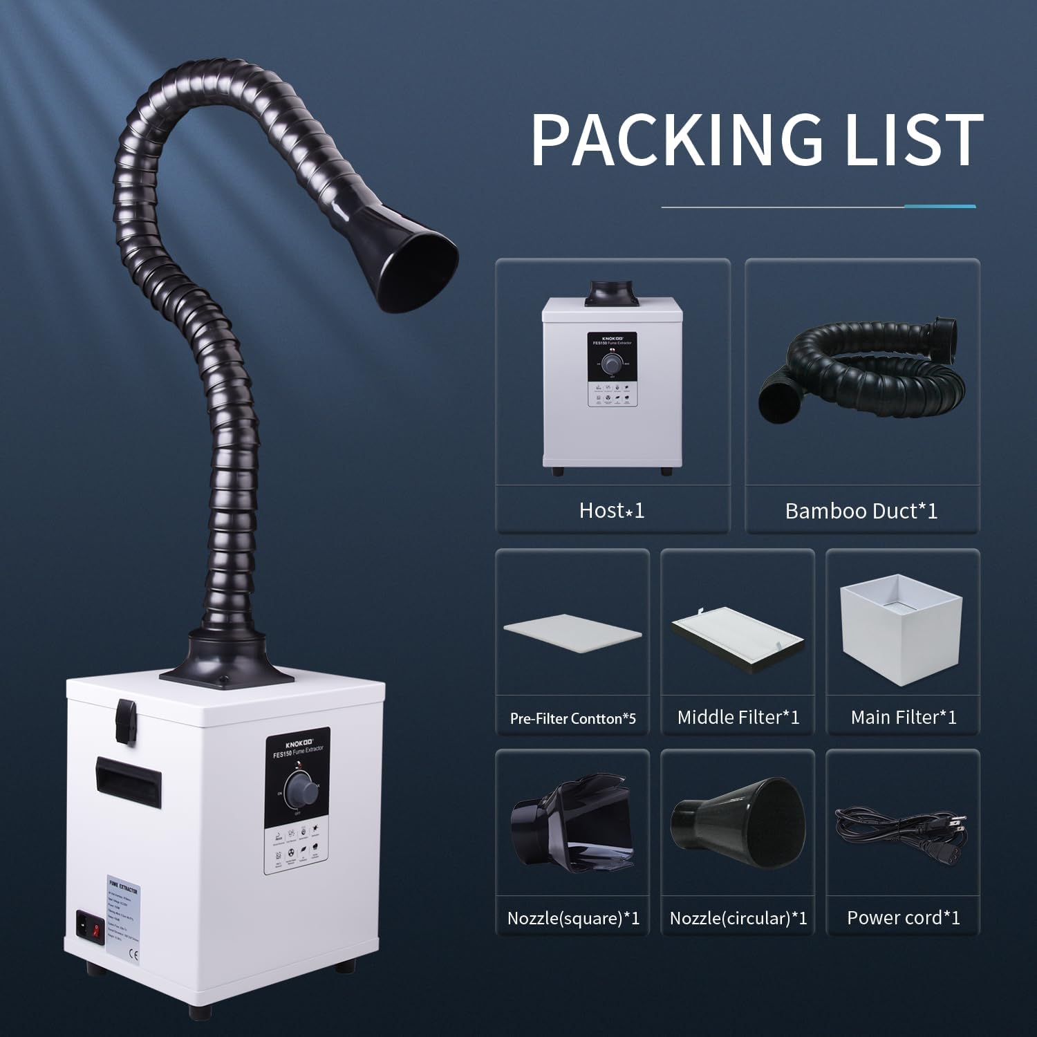 3D Printing Industrial - Extractor de Humo Láser Industrial KNOKOO