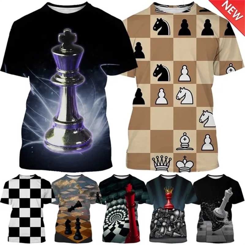 3D Printing Chess - Camiseta con estampado 3D de juego