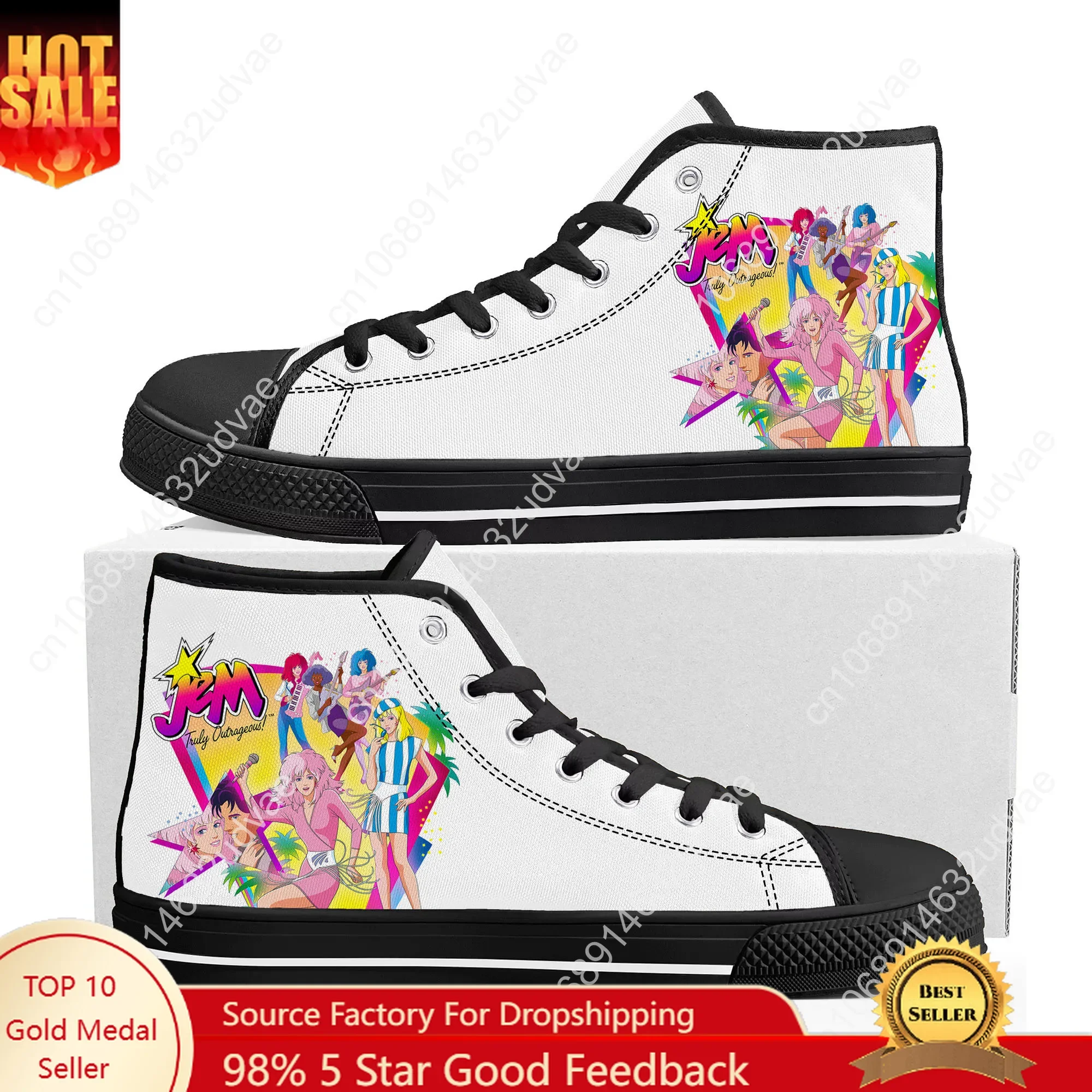 3D Printing Hologram - Zapatillas altas Jem and The Holograms
