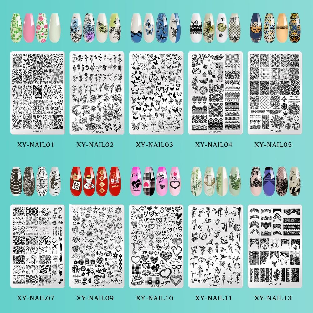 3D Printing Templates Free - NUEVA Placa de Impresión de Uñas