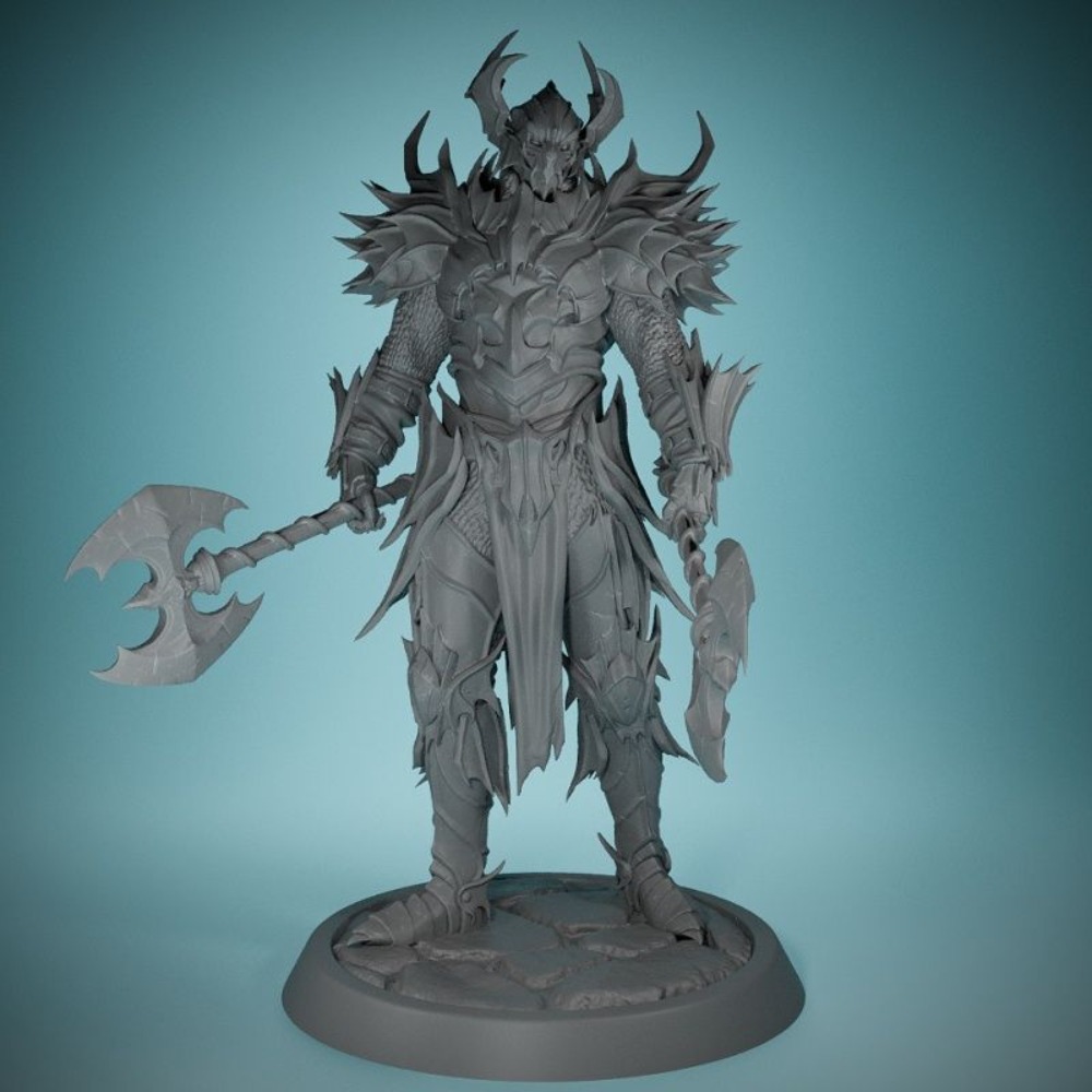 3D Printing Chess - Figuras sin alas de Caballero demonio,