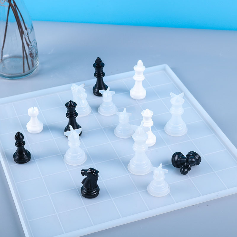 Molde de resina epoxi de crist - 3D Printing Chess reseña y precio