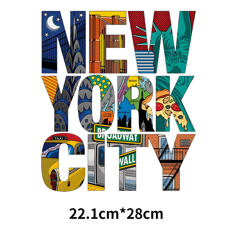 Letras de Nueva York DTF, ropa - 3D Printing Vinyl reseña y precio