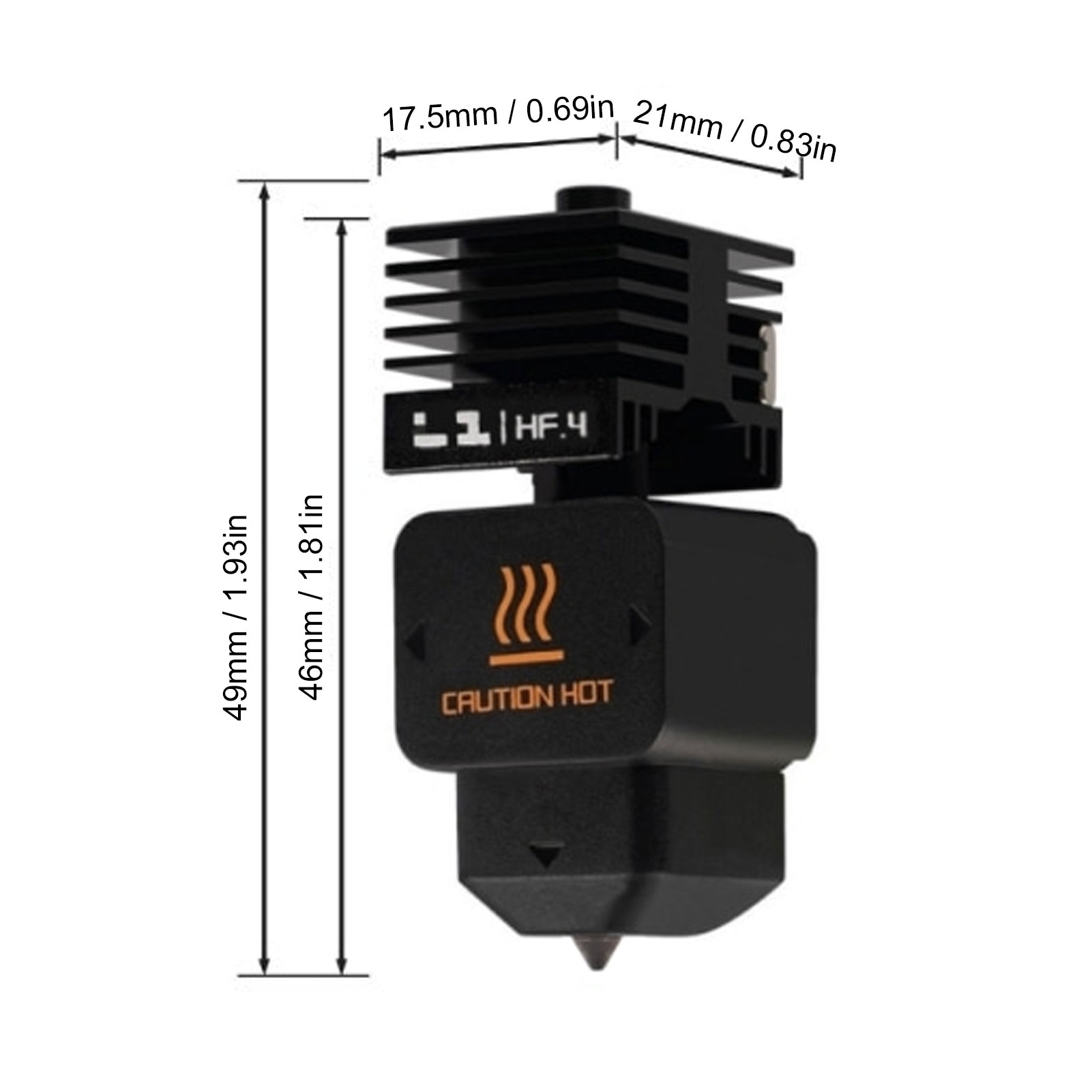 Hotend de Alto Flujo de Repues - 3D Printing Nozzle reseña y precio