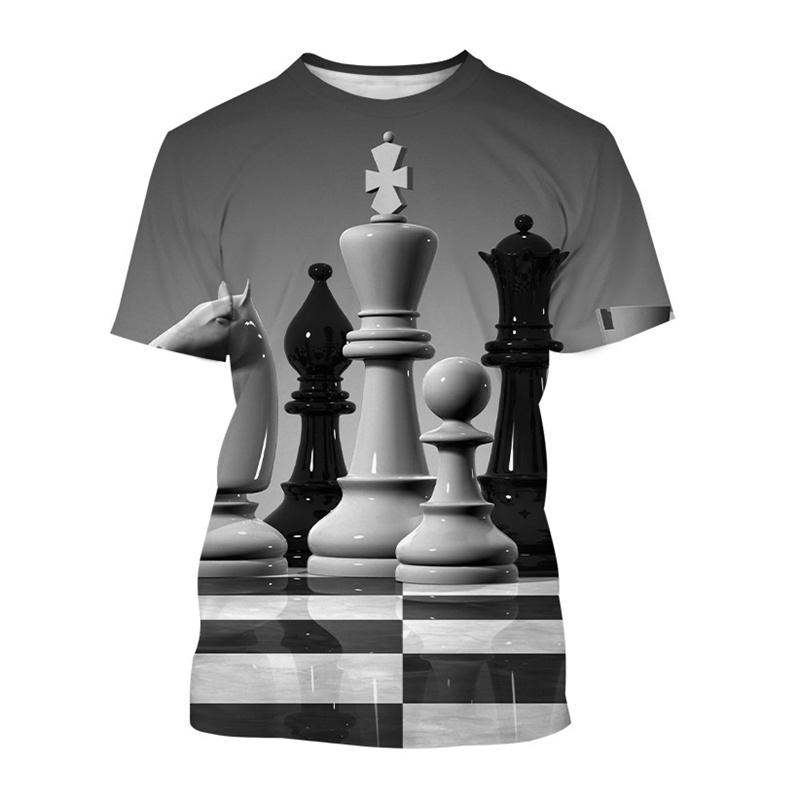 Novedad en camiseta de ajedrez - 3D Printing Chess reseña y precio