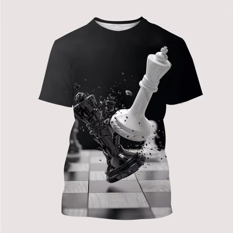 Nueva camiseta para hombre con - 3D Printing Chess reseña y precio
