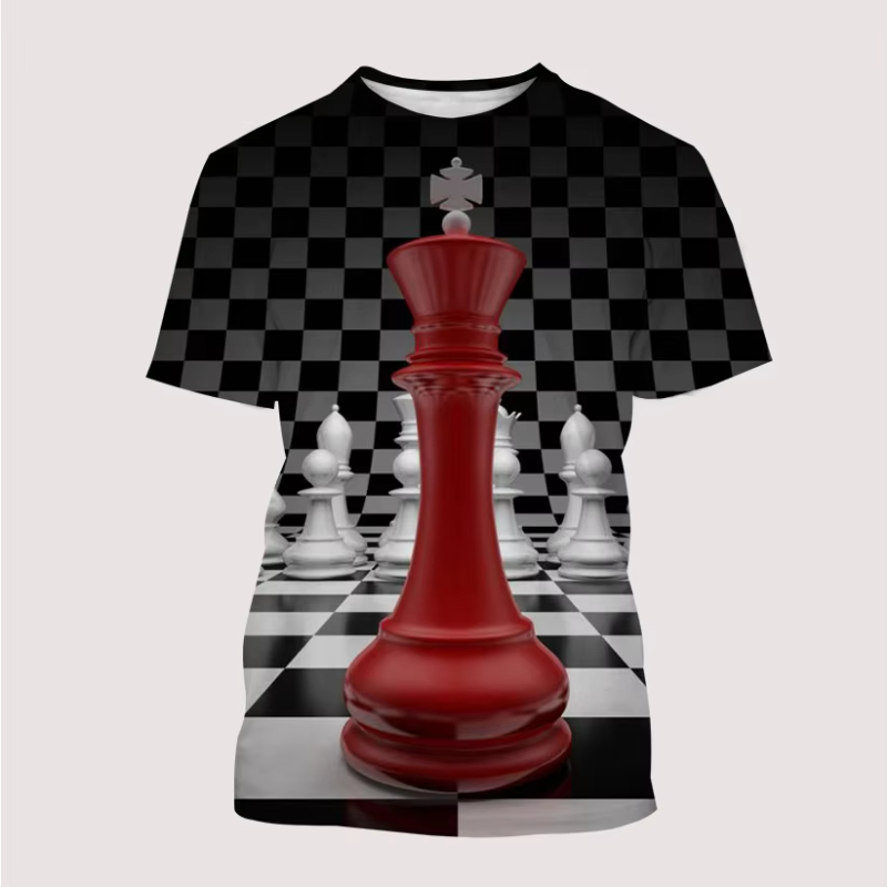 Nueva camiseta para hombre con - 3D Printing Chess reseña y precio