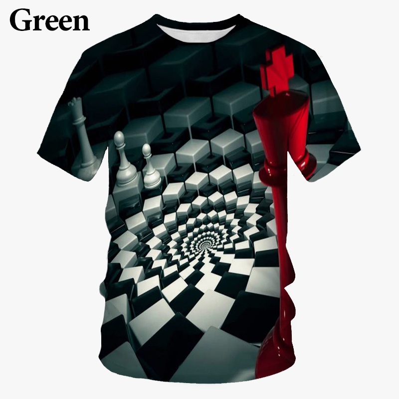 Camiseta con estampado 3D de a - 3D Printing Chess reseña y precio