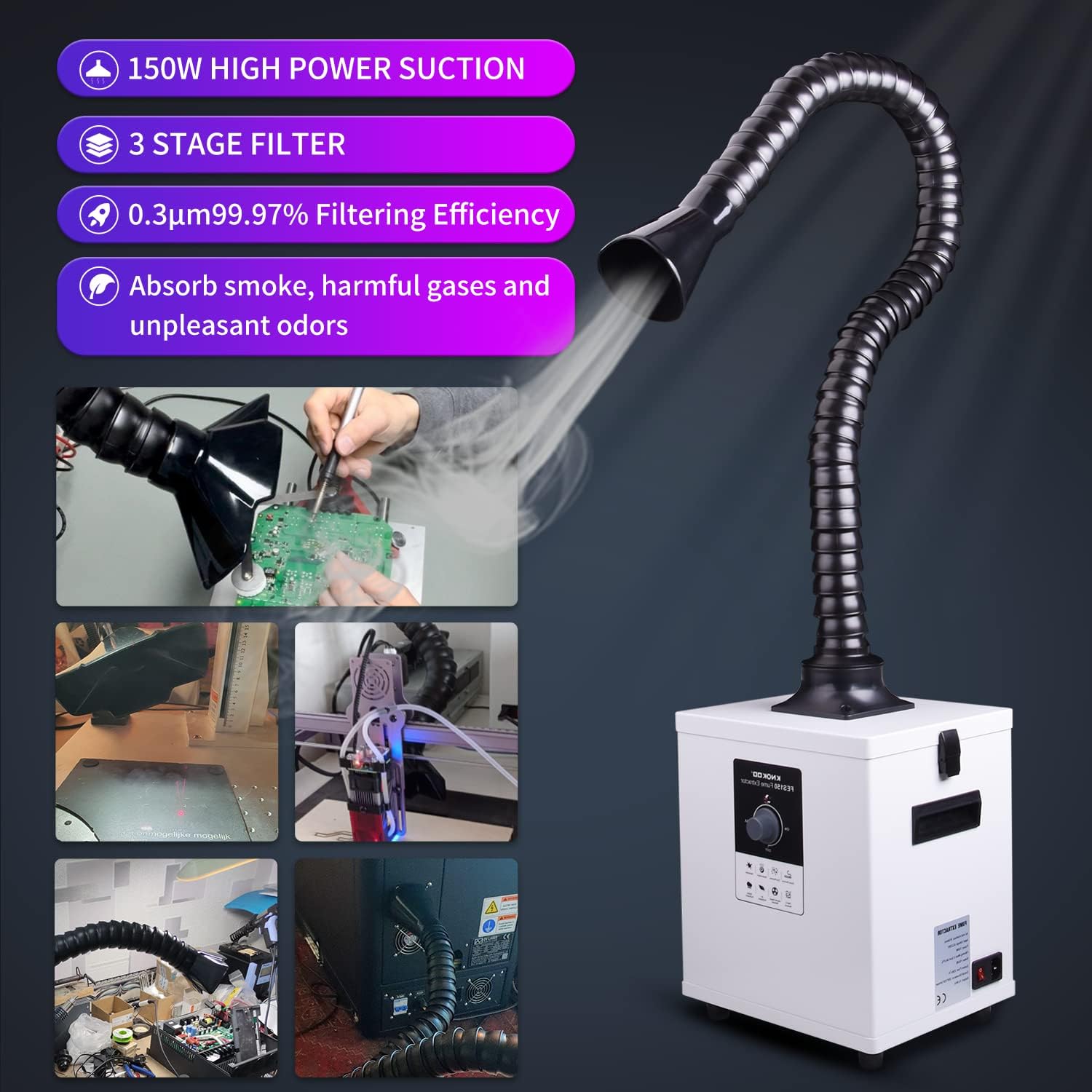 Extractor de Humo Láser Indust - 3D Printing Industrial reseña y precio