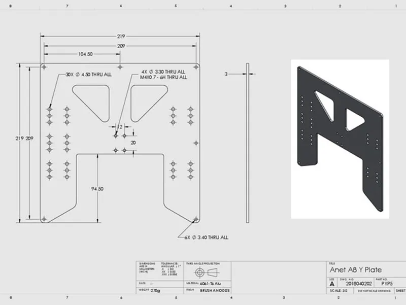 1 unidad Anet A8 A6 impresora  - 3D Printing Industrial reseña y precio
