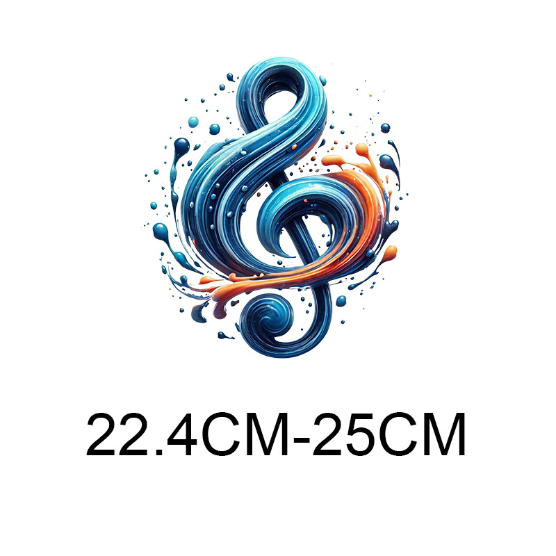 Símbolos musicales en color, i - 3D Printing Vinyl reseña y precio