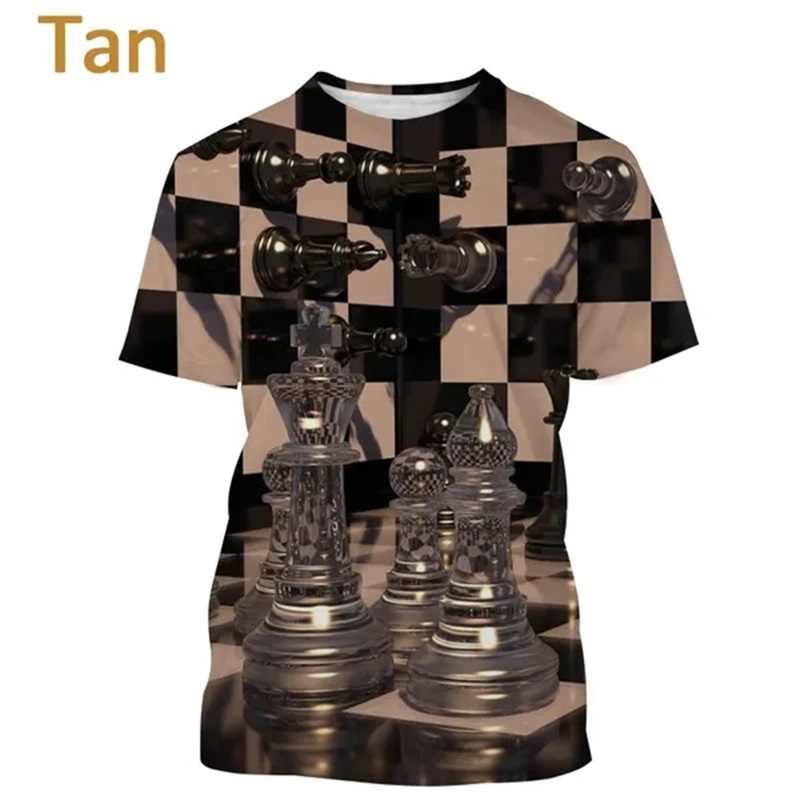 Camiseta con estampado 3D de j - 3D Printing Chess reseña y precio