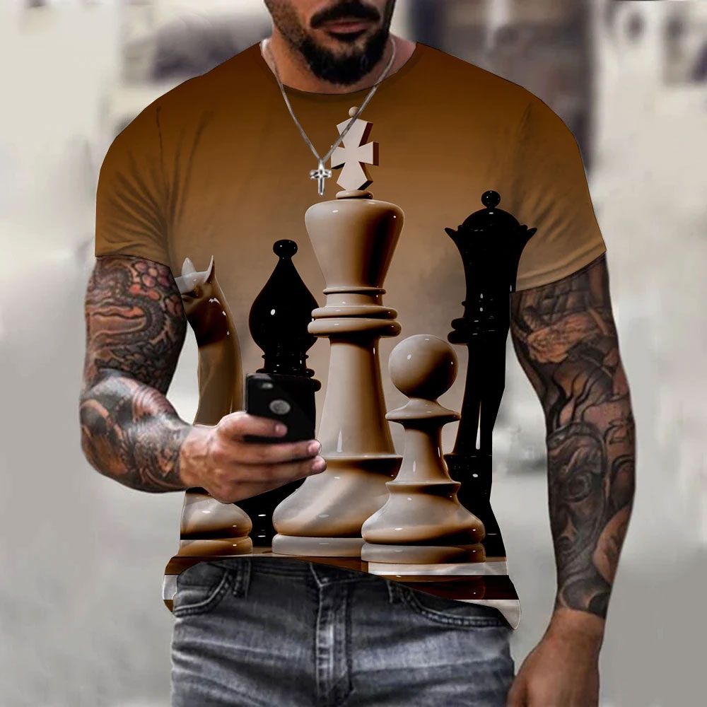 Camisetas divertidas con estam - 3D Printing Chess reseña y precio